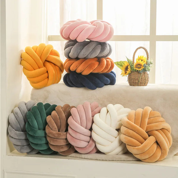 Boho Rope Ball Pillow