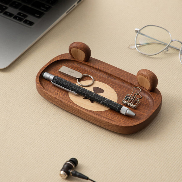 Bear Shaped Wooden Organizer Box